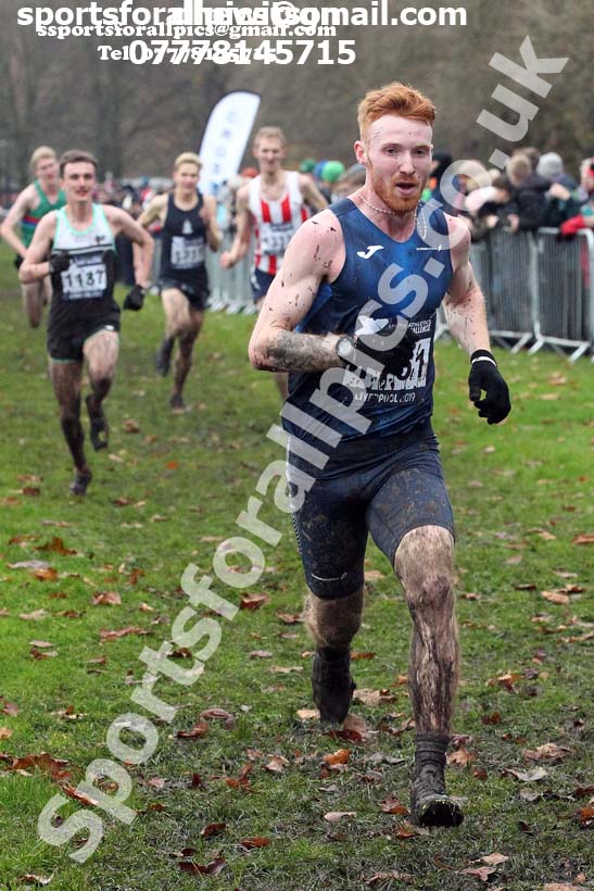 Senior and under-23 men, 2019 European Cross Country Trials and British Cross Challenge, Sefton Park, Liverpool.  Photo: David T. Hewitson/Sports for All Pics